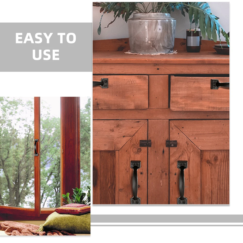 

6 Pcs Inch Pull H Bow Shape Drawer Door H Cabinet Pull Wardrobe Knob Furniture Hardware Furniture Knob Metal