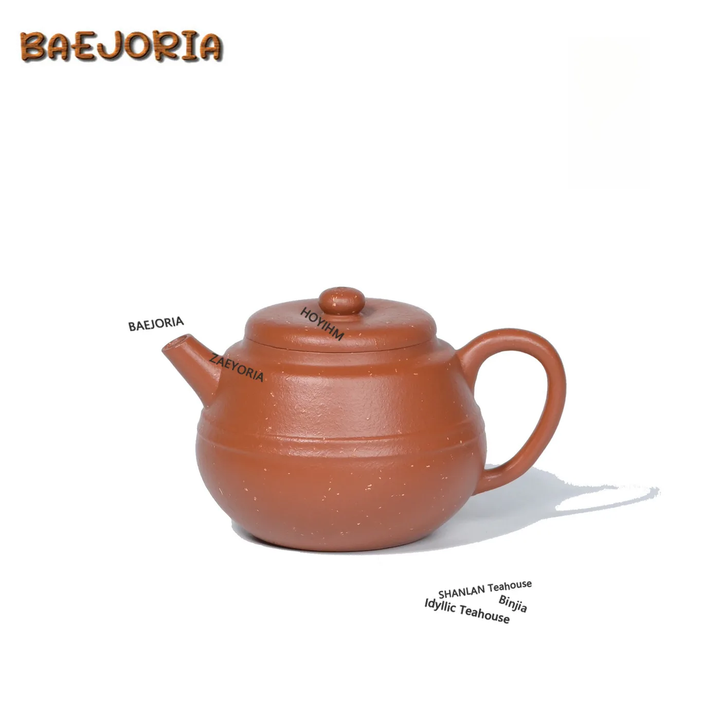 BAEJORIA 150ml Antique Yixing Purple Clay Teapots Handmade Round Giant Wheel Pot Raw Ore Greensand Zhu Mud Kettle Zisha Tea Set