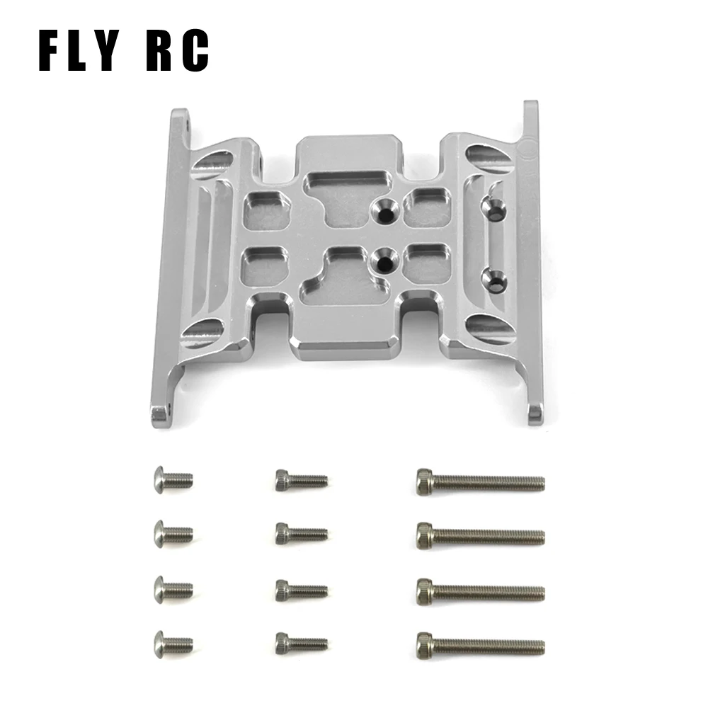 Axial Scx10 Upgrade Parts Chassis Gearbox Mount Transmission Holder Skid Plate Metal For Rc Crawler Car Accessories 1/10 Scale