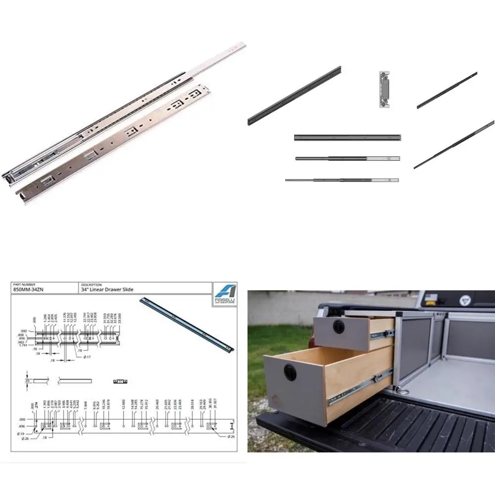 

Full Extension Ball Bearing Drawer Slides 400 lbs Capacity - Heavy Duty Slides for Smooth Operation