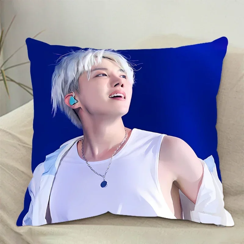 Square pillow Luxury Cushion Cover Pillow Case Sofa Pillows Cover Design Cushion Cover kpop tide J-Hopes pillowcase Home Decor