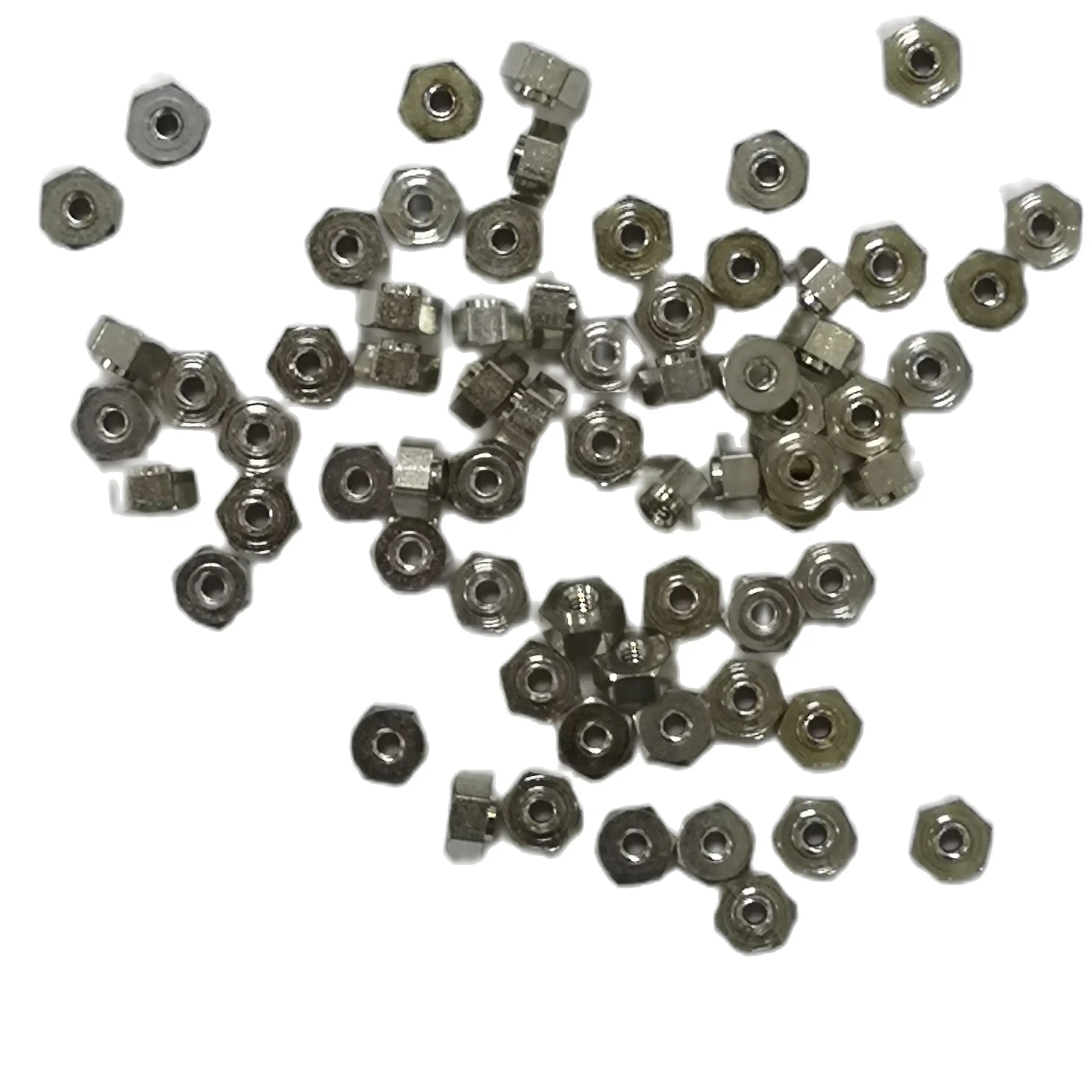 SMTSO-080-2 Welded Fasteners, 100Pcs SMT Nuts Carbon Steel Tin Plating  Use In PCB Noard,Not Packing Into Reel