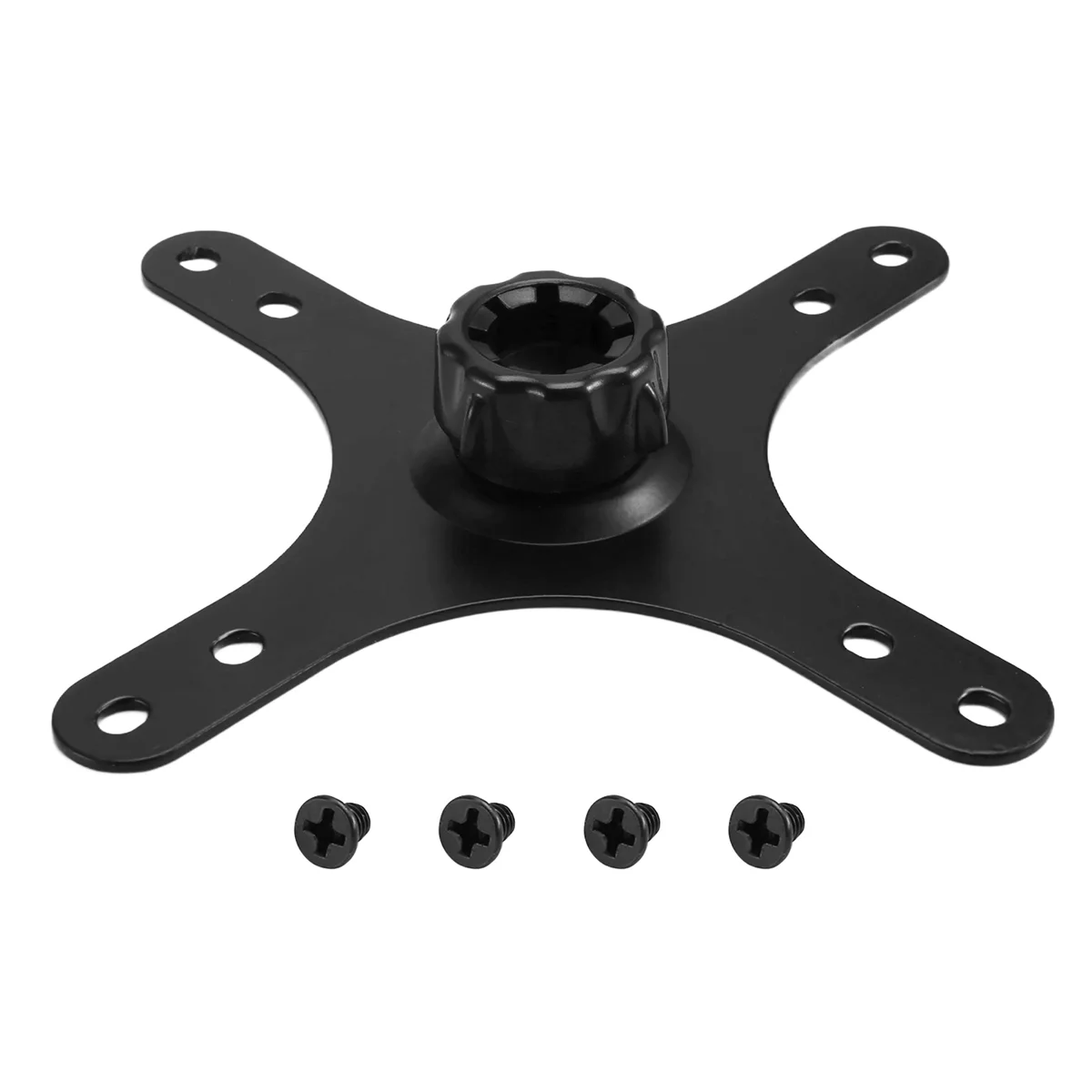 A99TPortable Monitor Mounting Adapter Bracket Plate, 17mm Ball Head to 100x100mm 75x75mm, Wall Mount Arm Mount Universal