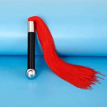 40cm manico in metallo nappe in Silicone piccola crine equitazione Crop Flogger Paddle Slapper Horse Training Dressage fruste 4 colori