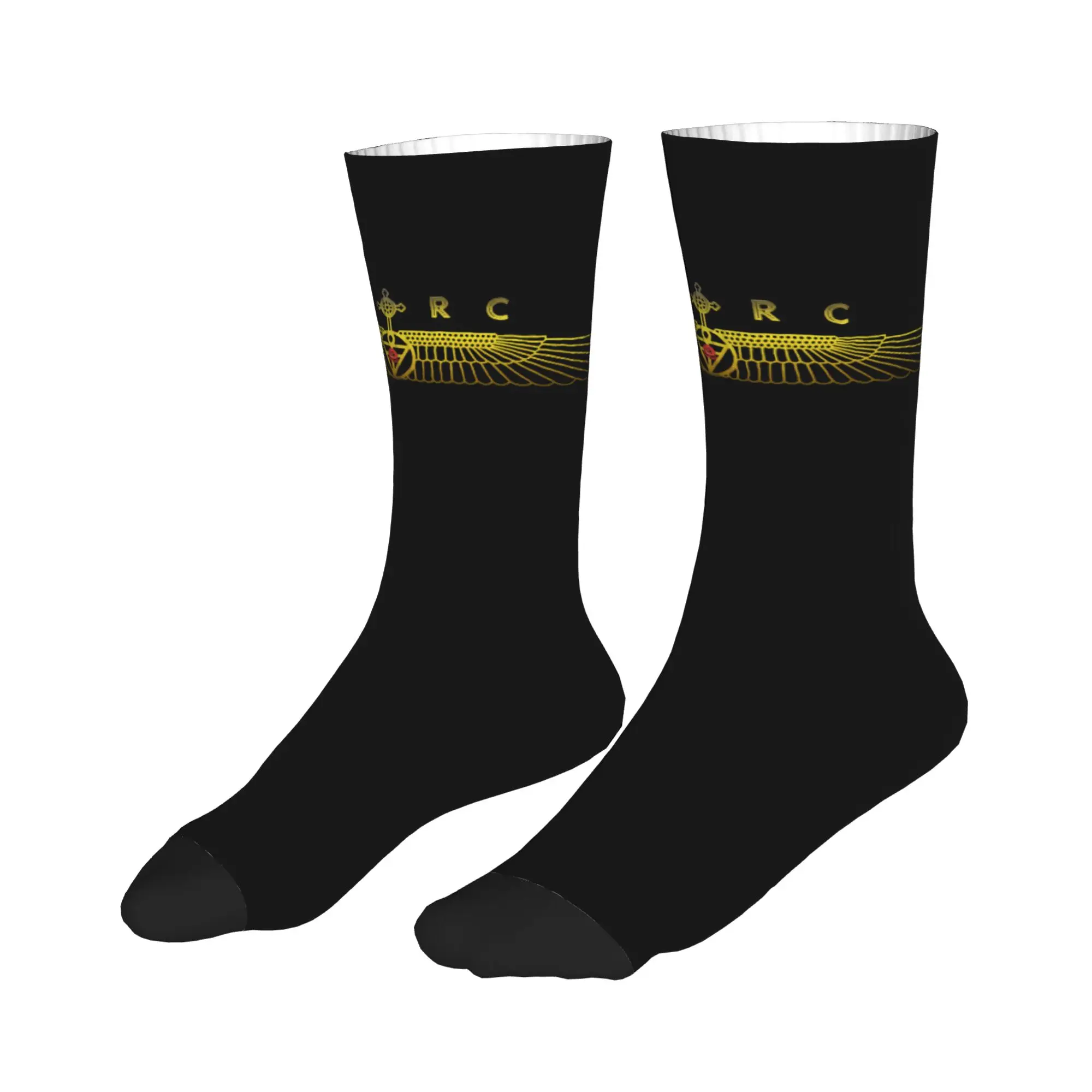 Fun Mens AMORC Logo Dress Socks Unisex Warm Comfortable 3D Printing  Crew Socks view 3