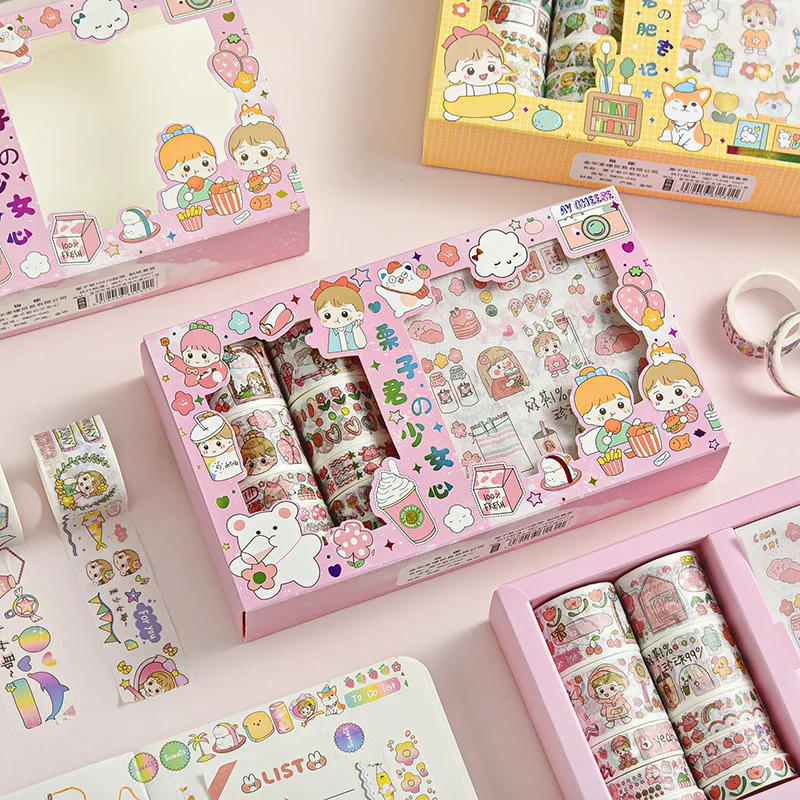 

1 коробка/10 шт. лента Kailikin Washi для скрапбукинга, винтажный дизайн для украшения своими руками