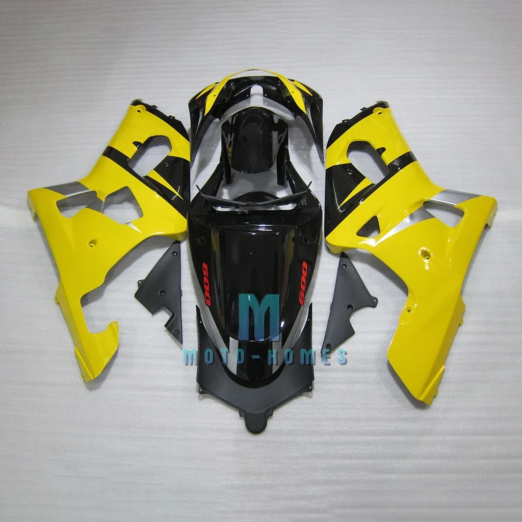 Injection Molded Fairing Set for K1 SUZUKI 2001 2002 2003 GSX-R600 GSXR 750 01 02 03 ABS Plastic Bodywork Yellow Black