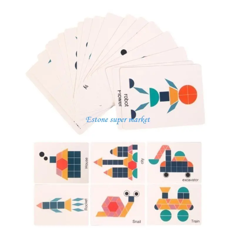 090B لغز ثلاثي الأبعاد شكل خشبي لغز لعبة للأطفال قوس قزح هندسية لغز لعبة للطفل غرامة المهارات الحركية لعبة رياض الأطفال هدية #4