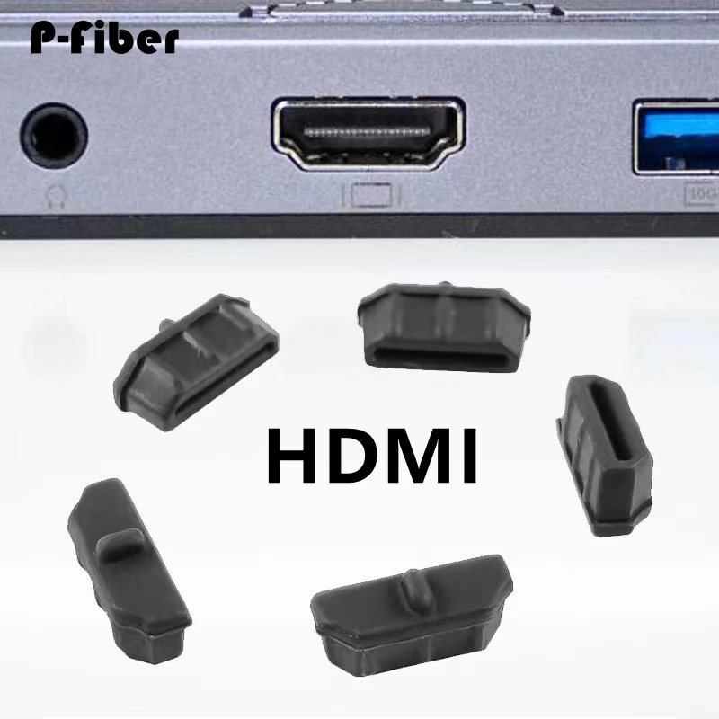 HDMI dust plug 500pcs for HD video female notebook desktop interface cap silicone protective cover P-fiber