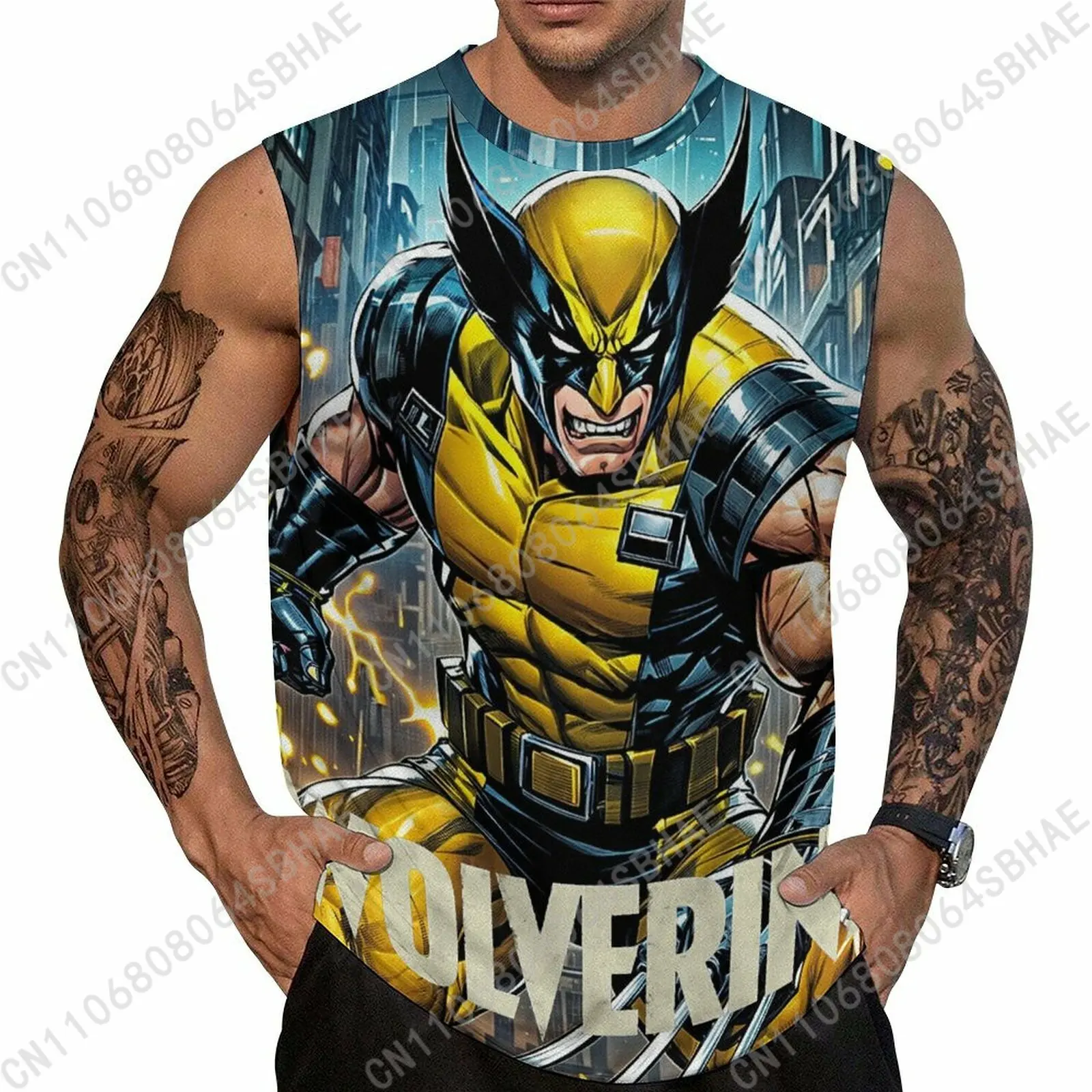 

Marvel Wolverine Custom Men's Sleeveless Shirt Personalized Tank Top Wear Summer Vest Tops Men Daily Use Cosplay
