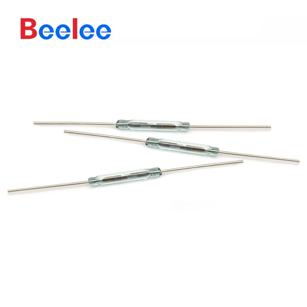 50PCS Beelee 2X15 Reed Sensor Switch Magnetic Reed Switch For Pcb Mount