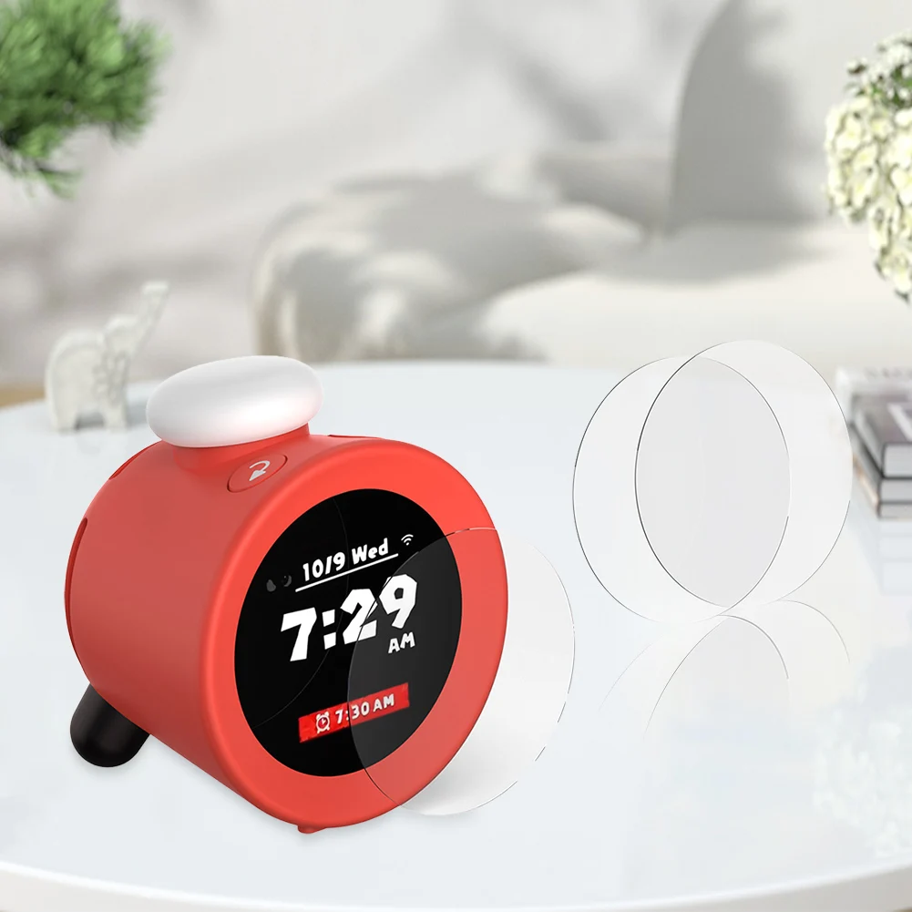 

Tempered Glass Screen Protector Films Anti-Scratch Screen Tempered Film 9H Screen Protector Film for Sound Clock Alarmo