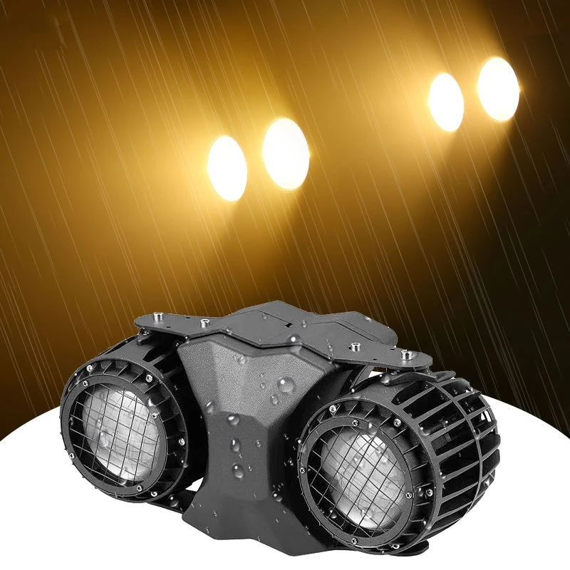 2 pieces 2x100W Blinder Ip65 2eye Blinders WW+CC White Two Eyes Led matrix Blinder Stage Light