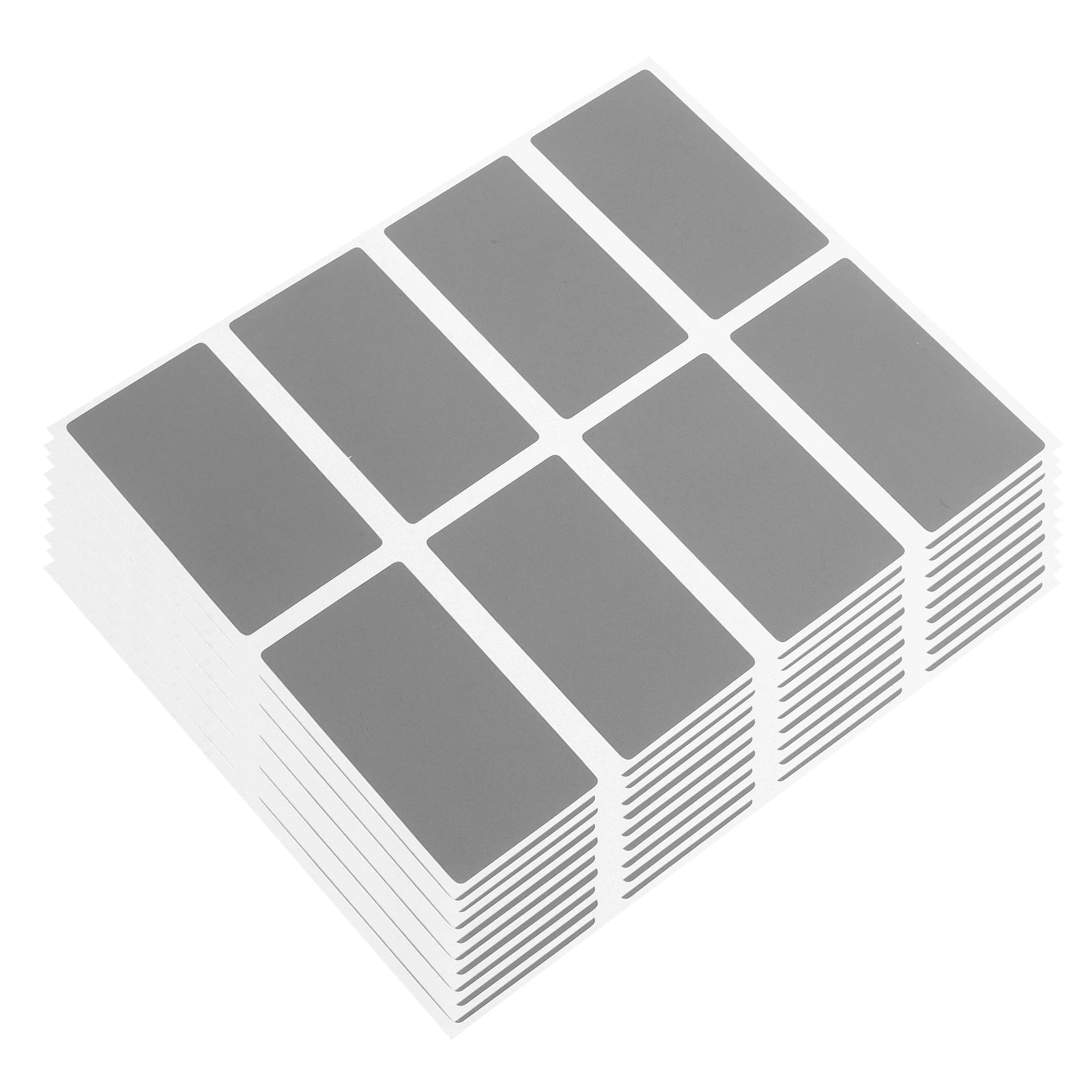 200pcs DIY Peel and Stick Labels Scratch Off Stickers for Party Activity Favors Reward Stationery Rectangular Coated Film