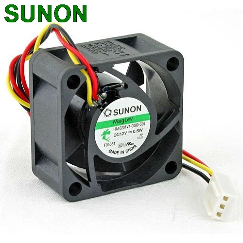 

For Sunon MagLev HA40201V4-0000-C99 40x20mm-3pin speed Sensor 4700RPM 5.5cfm 12dBA server inverter axial cooling fans