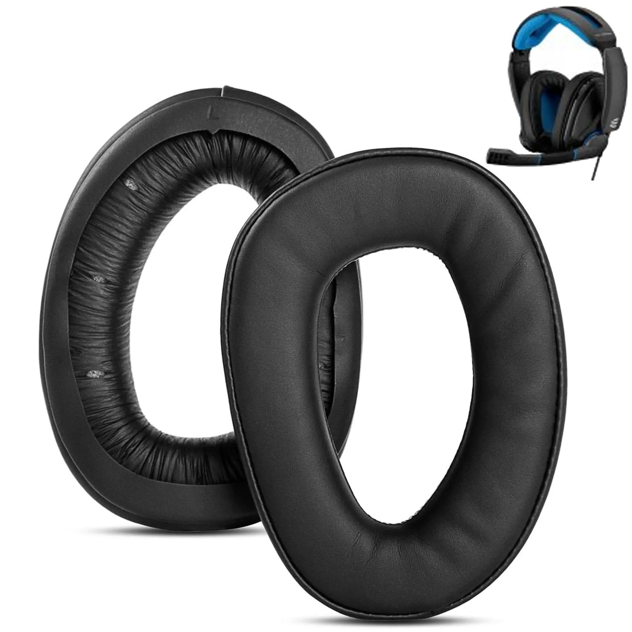Replacement for Sennheiser GSP300 GSP301 GSP302 GSP303 GSP350 GSP370 GSP 300 301 302 303 350 370 Headphones Ear Cushions Earpads