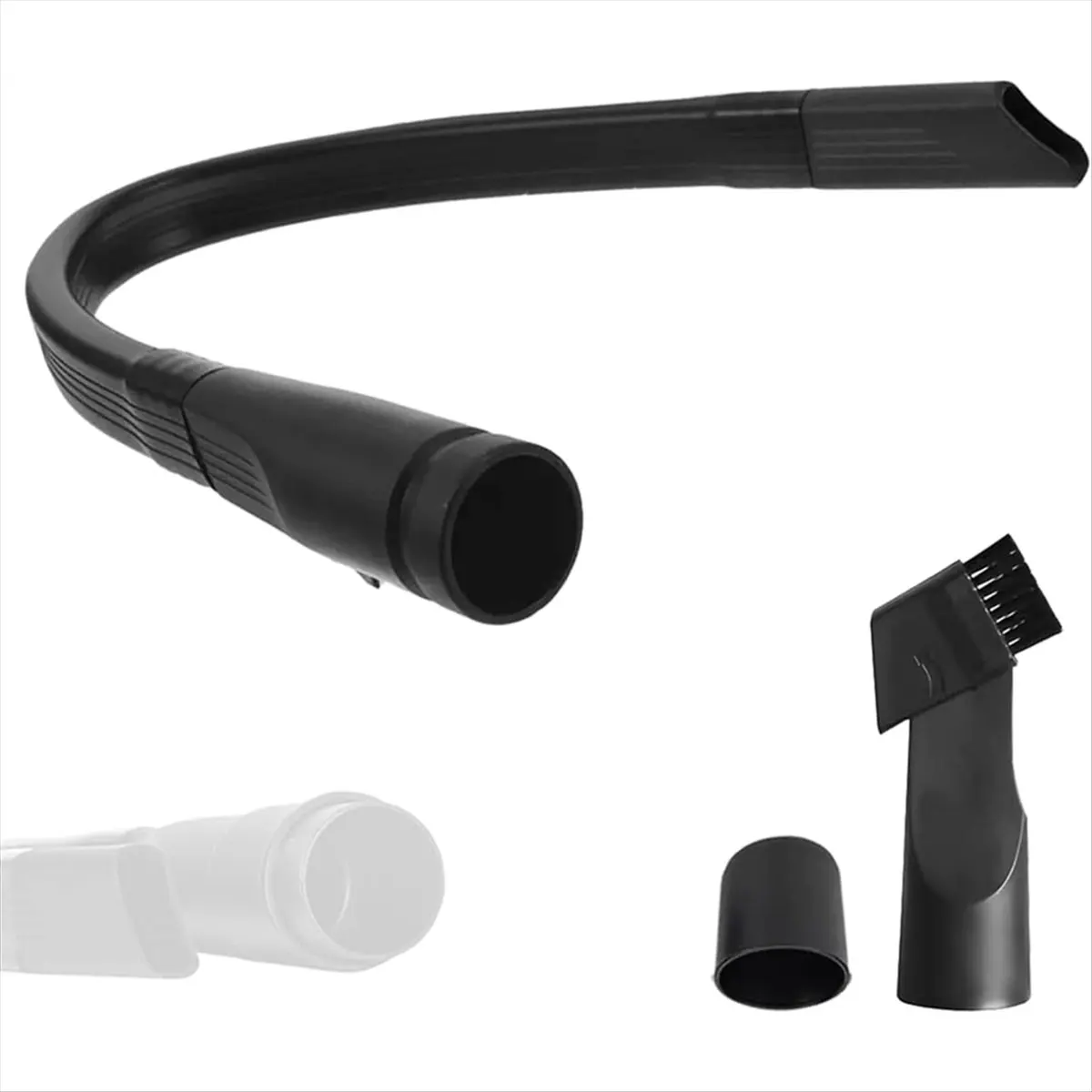 

Универсальная гибкая щелевая насадка длиной 25 дюймов со съемной насадкой для щетки для всех 1-1/4 дюйма или 1-3/8 дюйма [BWASCLIM]