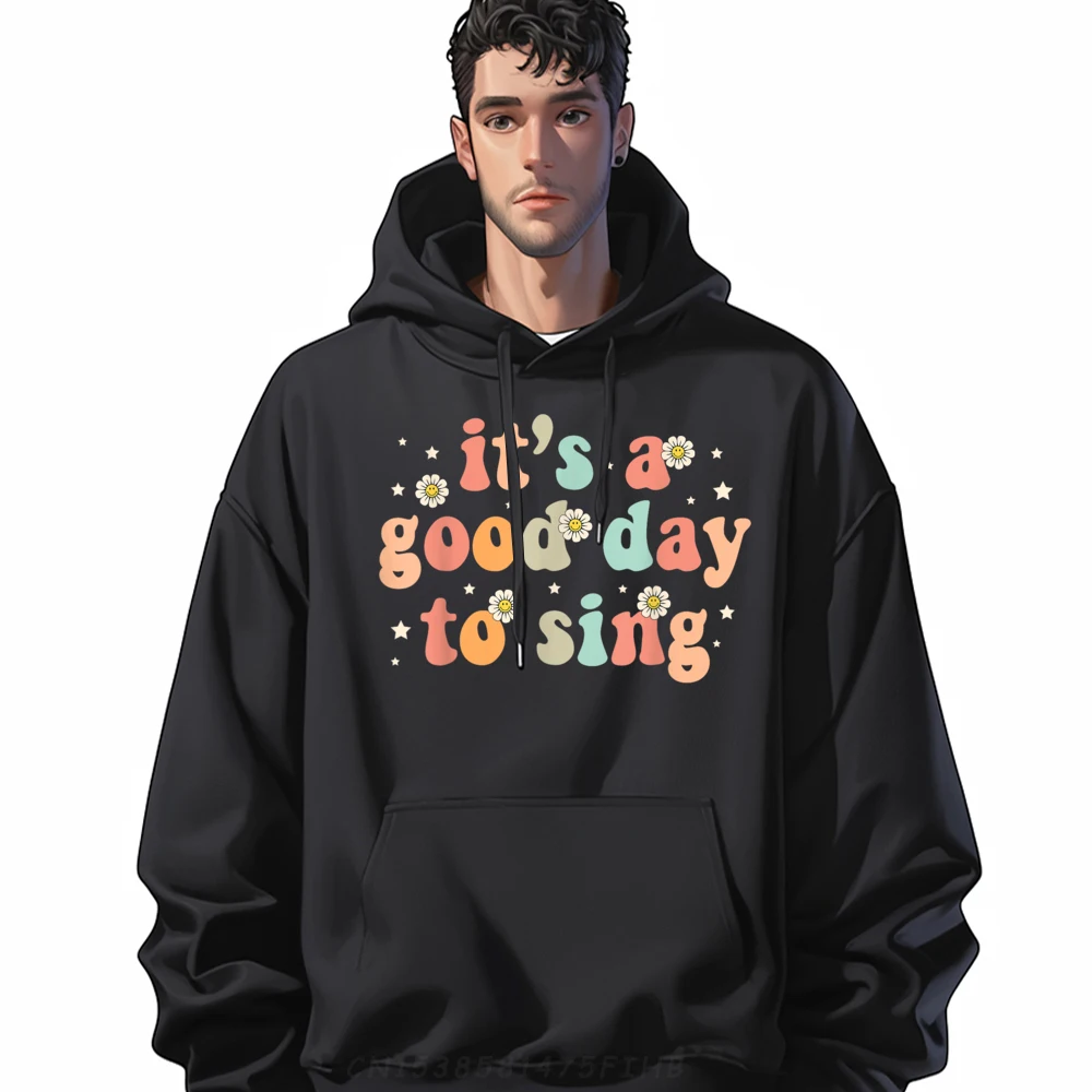 

Groovy It A Good Day Special Long Sleeve Funny Hoodies Round Collar Female Hoodies Vintage Classic Sweatshirt