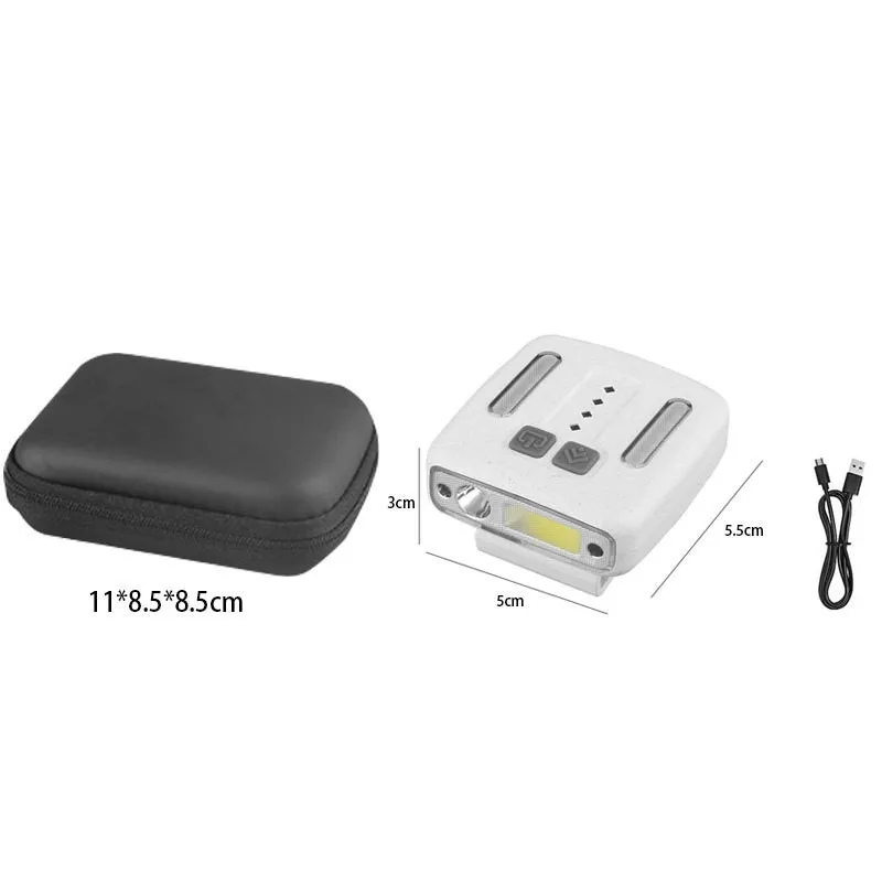 عبر الحدود Fiing الاستشعار كليب قبعة ضوء رئيس شنت ليلة Fiing سوبر طويلة عمر البطارية في الهواء الطلق عالية الكثافة كشافات