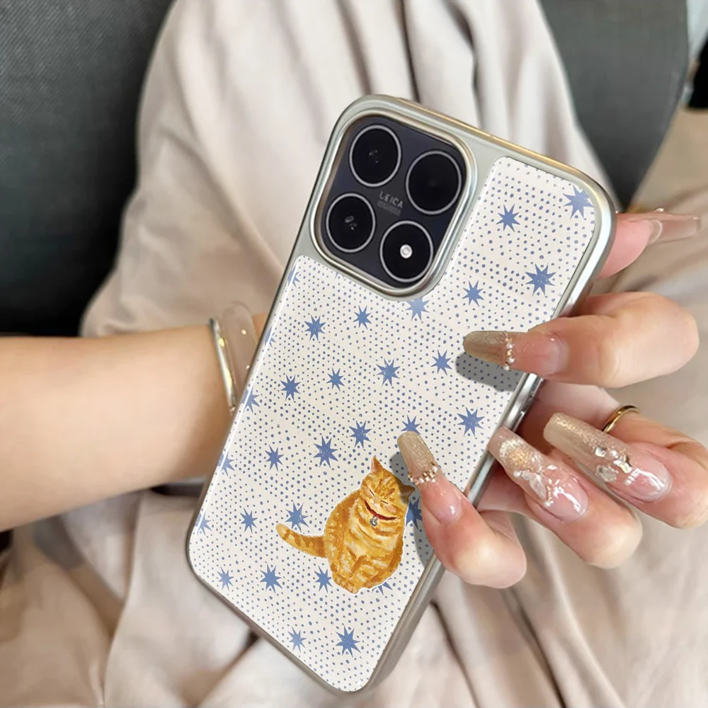 Polka Dot Katze Drop Glue INS Hülle für iPhone 15 17 13 Pro Max Phone 11 12 13 17 ProMax 14 15 16 Plus Hüllen Stoßfest Niedliche Coque – Detail 14