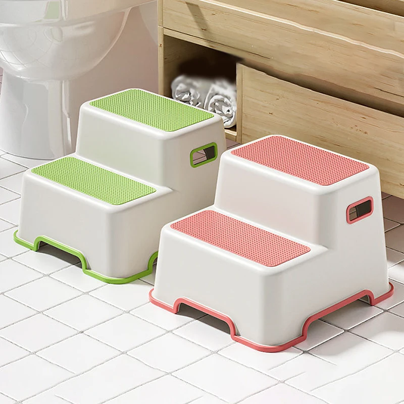 HUA HUA Children's Washbasin Step Stool Baby Wash Hand Step Stool Brush Teeth Wash Face Step Toilet Foot Stool