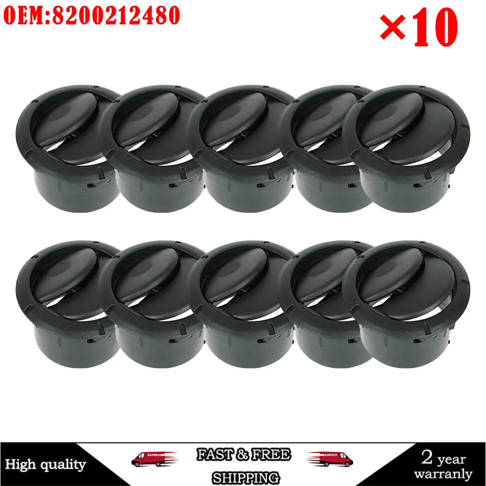 10 pcs Interior Dash Air Vent Cover For Renault Dacia Logan Sandero Master 3 Opel 687606360R 8200212480 8200464605