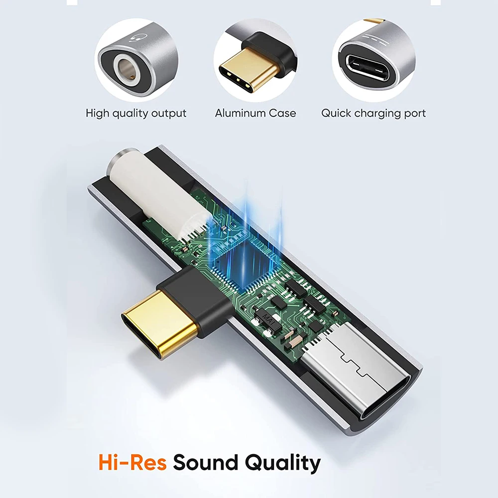 2 w 1 typ C do 3.5mm Jack słuchawki Audio Adapter dla Macbook Pro Xiaomi Huawei USBC do 3.5Mm słuchawki konwerter ładowania