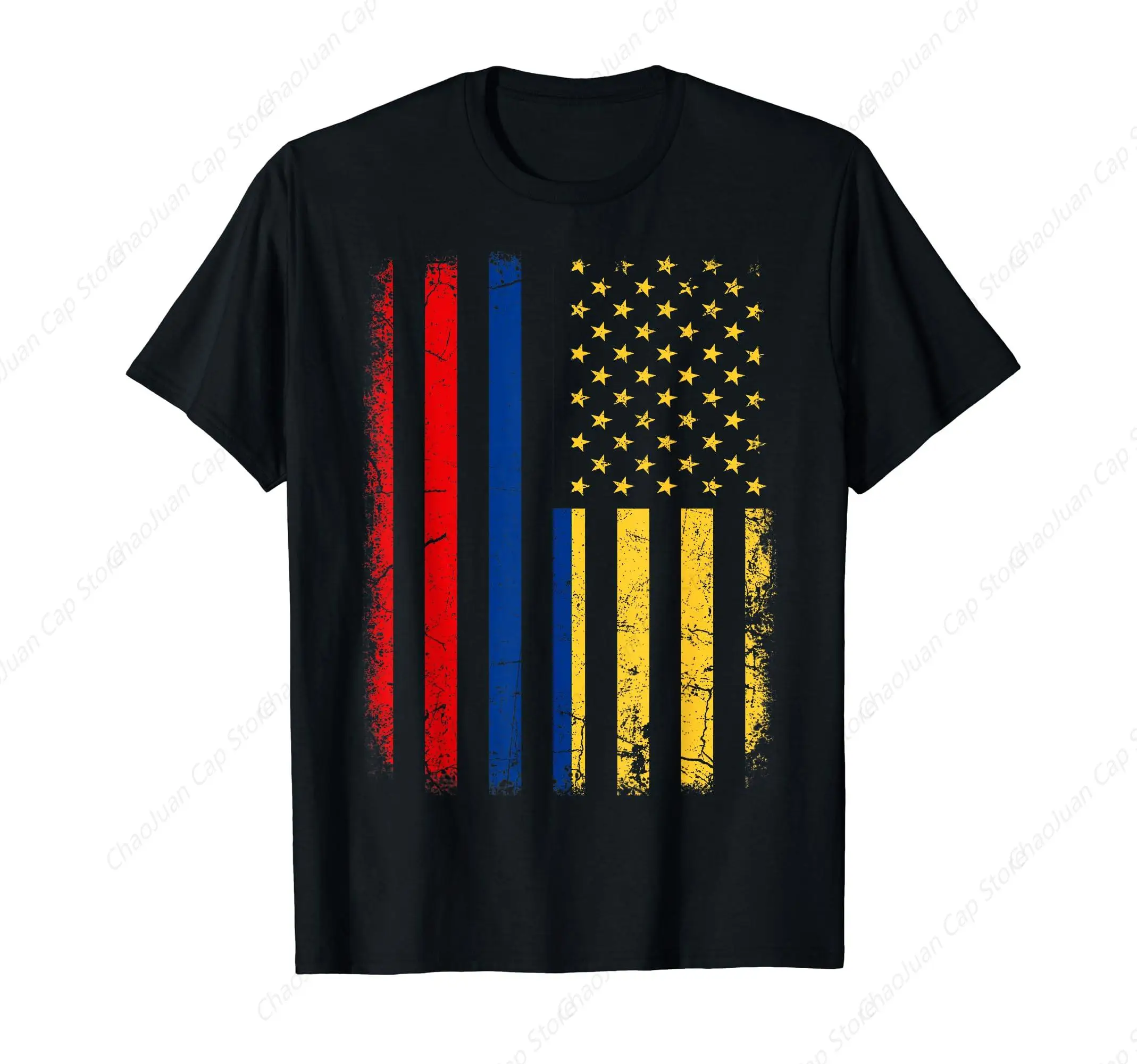 Colombian American Patriot Heart is from Colombia Flag T-Shirt