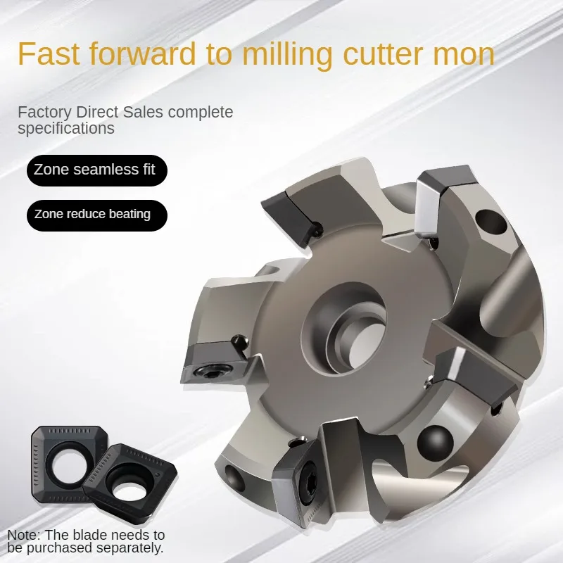 45 degree milling cutter KM12 machining center flat milling cutter disc MFPN-SE12-80 CNC chamfered surface milling cutter