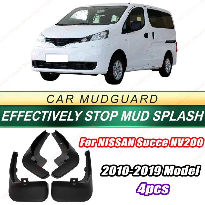 Pour NISSAN Succe NV200 Modèle 2010-2019 4 Pièces Garde-boue Avant Arrière Pare-boue Accessoires Auto