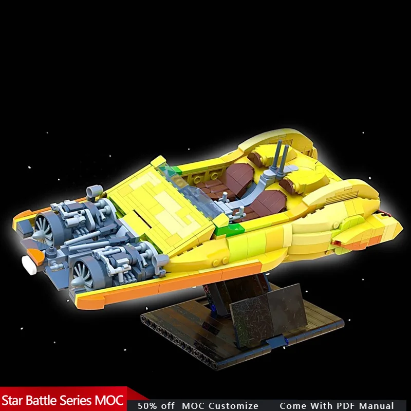 872 PCS Star Fighting XJ-6 Airspeeder | UCS MOC Customize Modular Building Block Design Technology Brick DIY Toy Christmas Gift