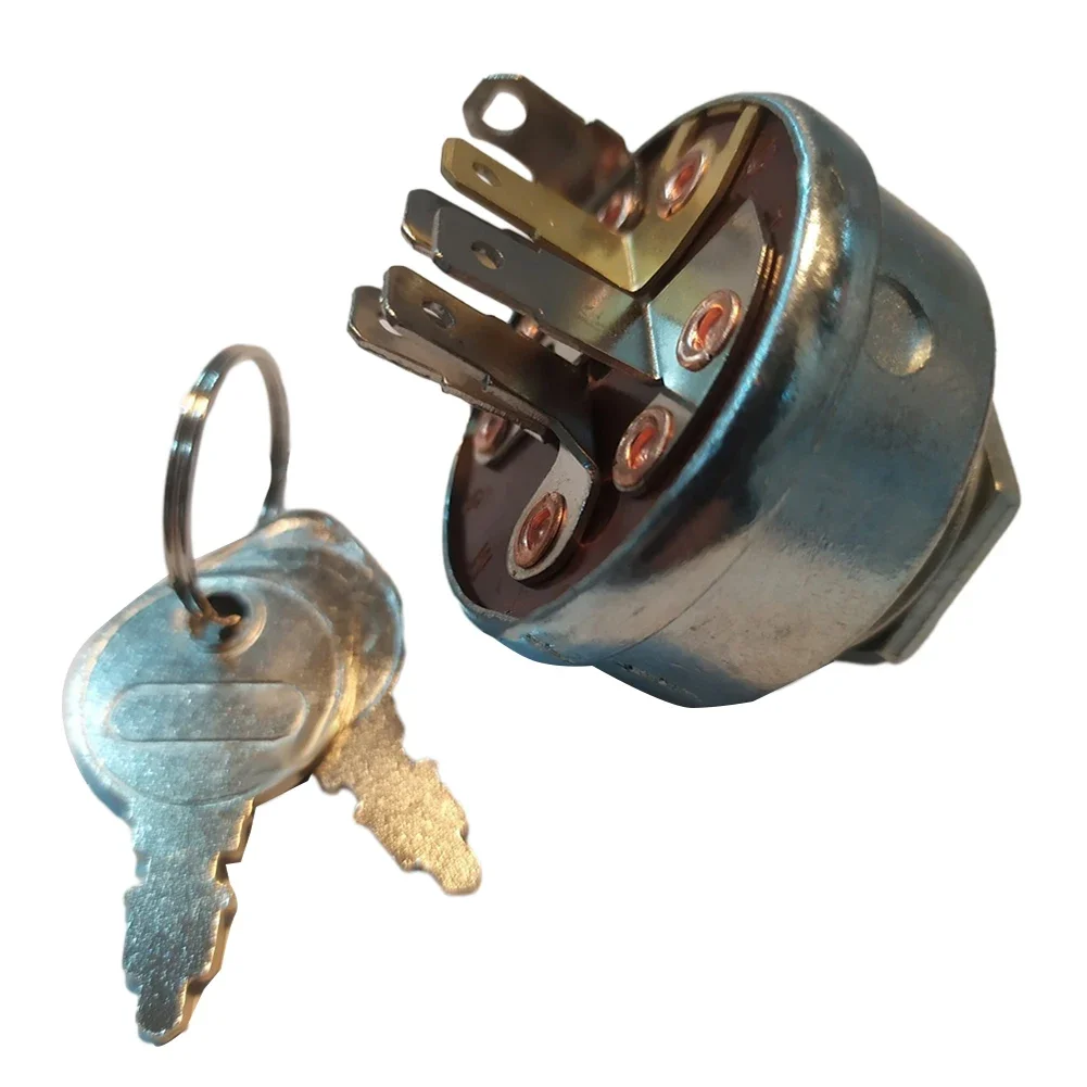 6 Terminals Starter Ignition Switch With Key For 532102972 532145499 532158913 For Hustler 045898 Lawn Mower Parts High-quality