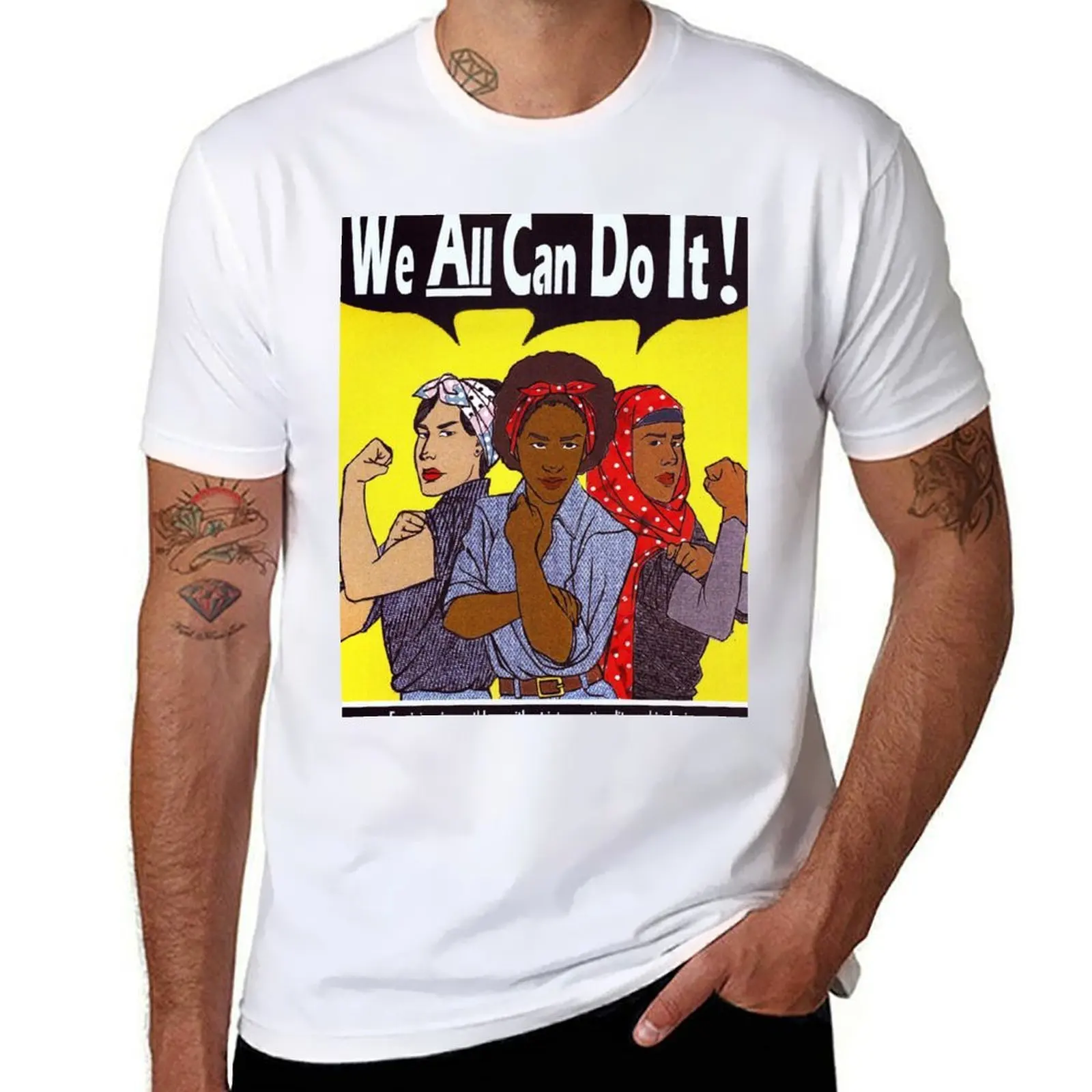 

Футболка We Can Do It с рисунком, мужские футболки, хлопковая футболка