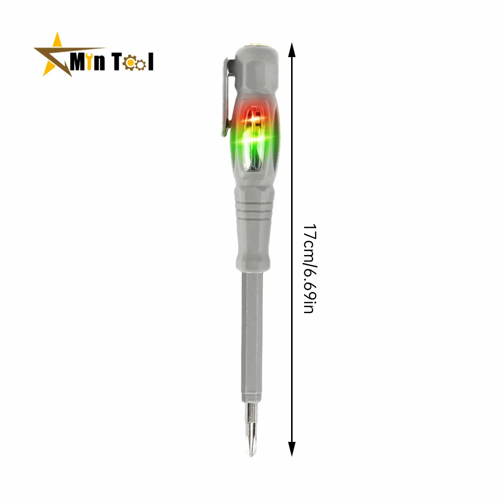 AC24-250V Neon Bulb Indicator Meter Electric Pen Insulated Highlight Pocket Tester Pen Screwdriver for Electrician Tool