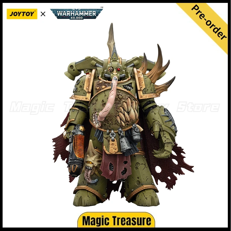 

Предзаказ: Фигурка JOYTOY Warhammer 40K Death Guard Plague Marine Champion с плазменным пистолетом и силовым кулаком, масштаб 1/18