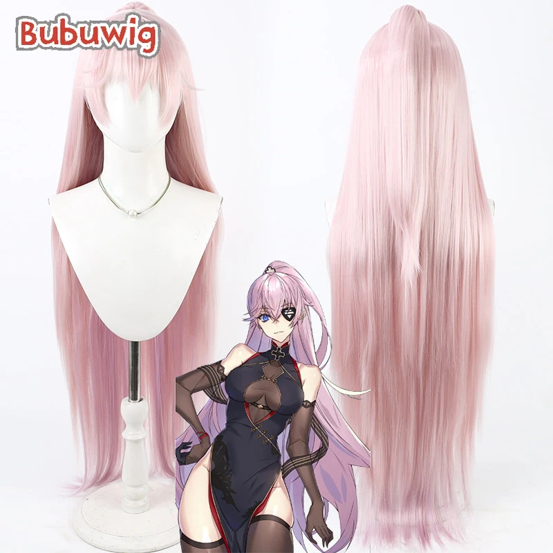 

Bubuwig Synthetic Hair KMS Scharnhorst Cosplay Wigs Azur Lane KMS Scharnhorst 80cm Pink Mixed Purple Ponytail Wig Heat Resistant