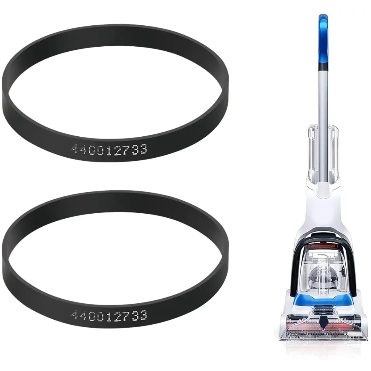 

2 Pcs Replacement Vacuum Belts For Hoover PowerDash Pet FH50700 FH50710 FH50702 Carpet Cleaner,Replace Part #440012733,440014074