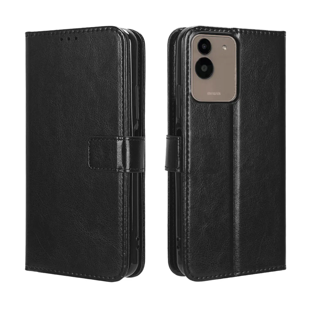 Para teléfono AIWA B-2 funda de lujo con tapa de cuero PU cartera con cordón funda con soporte para teléfono AIWA B-2 JA3-SMP0602 bolsas para teléfono