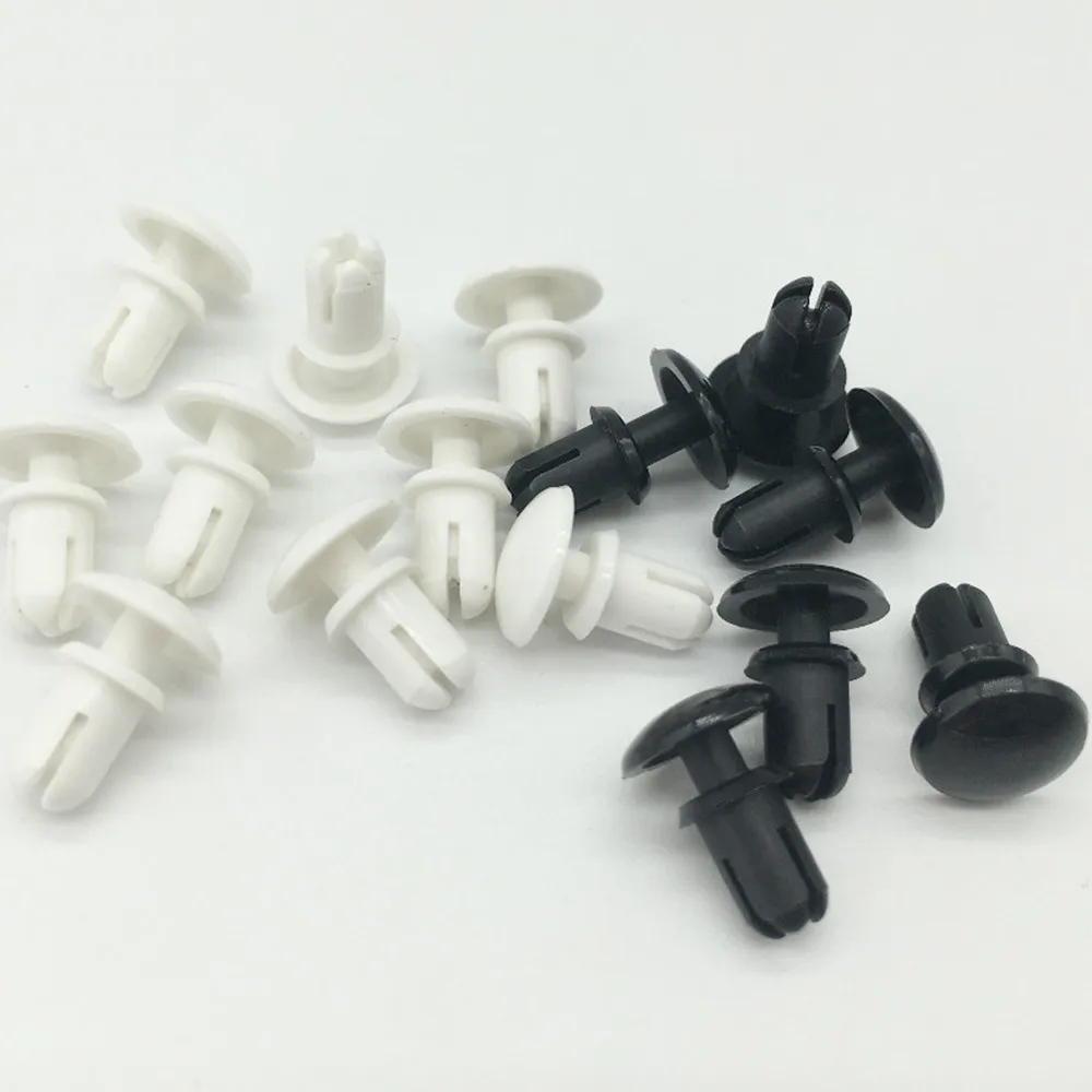 

1000 Pcs Black Nylon 4.0 5.0mm Bottom Push Clips Rivets Fasteners R4050 R4060 R4070 R4080 R4090 R4100 R4120 R5055 R5075 R5085