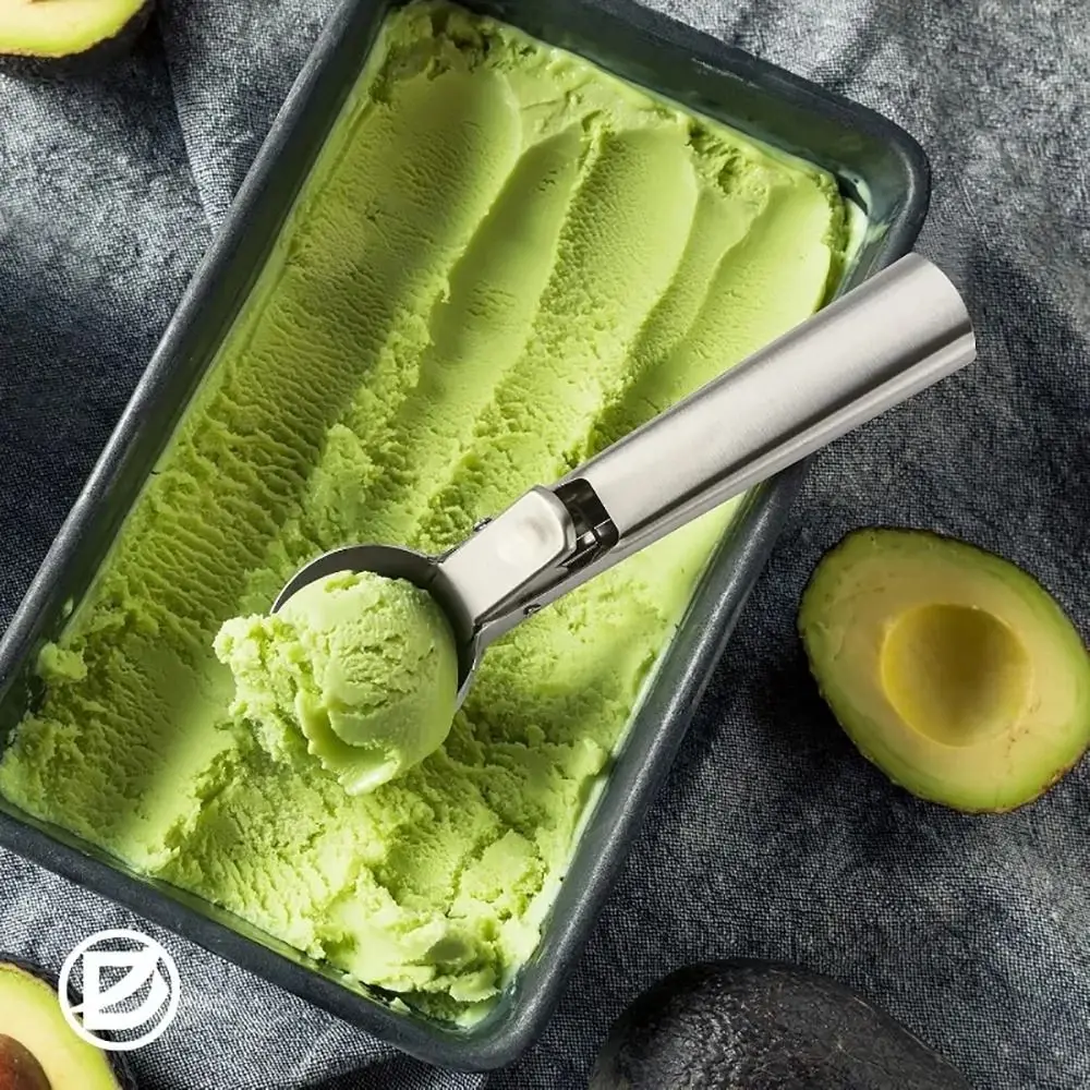 1Pcs Durable Stainless Steel Scooping Spoon Rebound Multi-Function Ice Cream Spoon Creative Snowball Maker Home Kitchen Tools