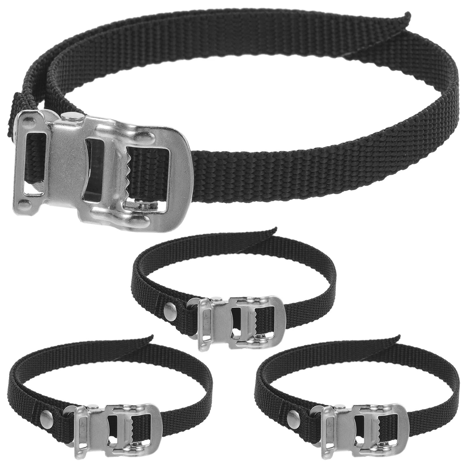 4Pcs Durable Adjustable Pedal Straps Anti-Slipping Bike Footrest Straps Cycling Accessories Bike Pedal Belts Cycling Fix Bands