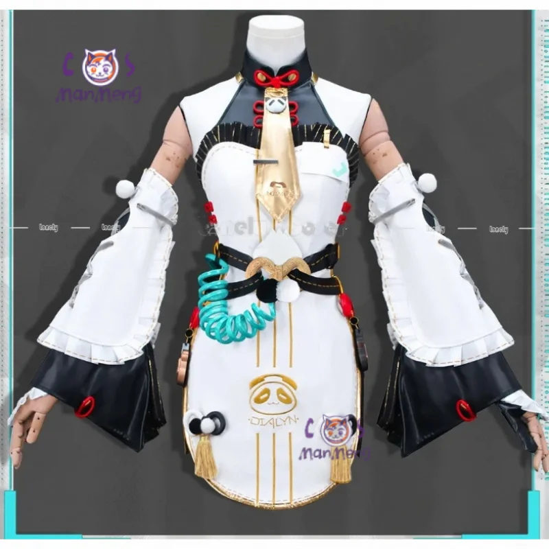 

Новый костюм для косплея Zenless Zone Zero Dialyn, парик, платье, головные уборы, серьги, носки, реквизит, рождественский карнавал, полный комплект для женщин и девочек