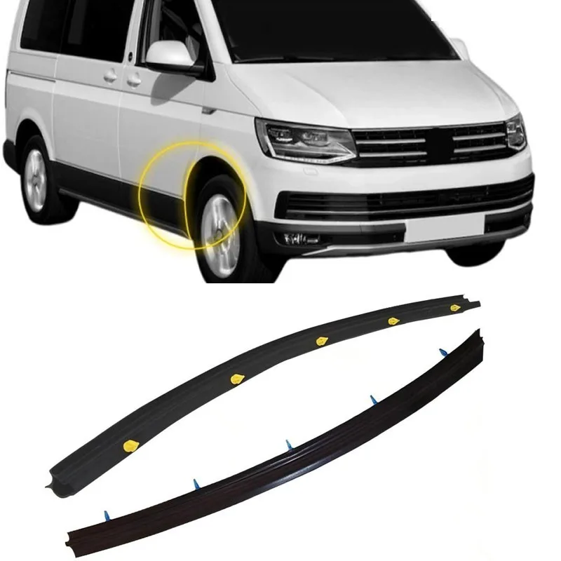 

1Set Front Wheel Arch Weatherstrip Seal Strip Kit Left & Right For VW Transporter T5 / T6 2003+ Front Wheel Arch Sealing Strip