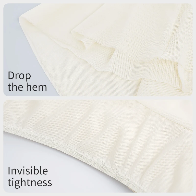 Ivoogle Women's High Waist Ballet Shorts Kink Design Soft Mesh Dance Culottes Flowy Gymnastic Pants for Girls Double Dance Wear