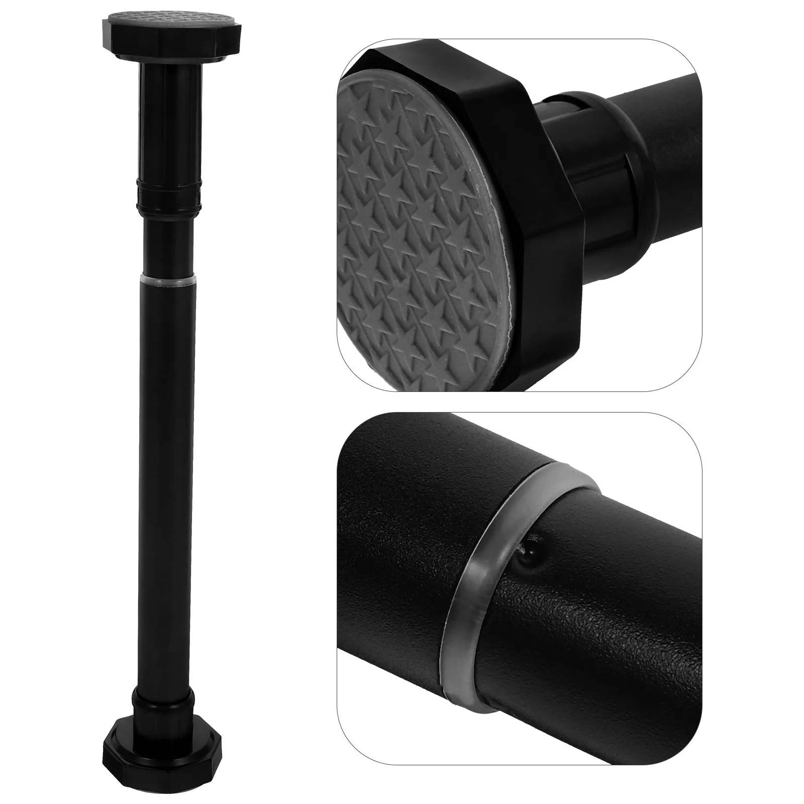 

Adjustable Extendable Tension Curtain Rod Stainless Steel Shower Curtain No Drilling Clothes Drying Rail Clothing Drying Rod