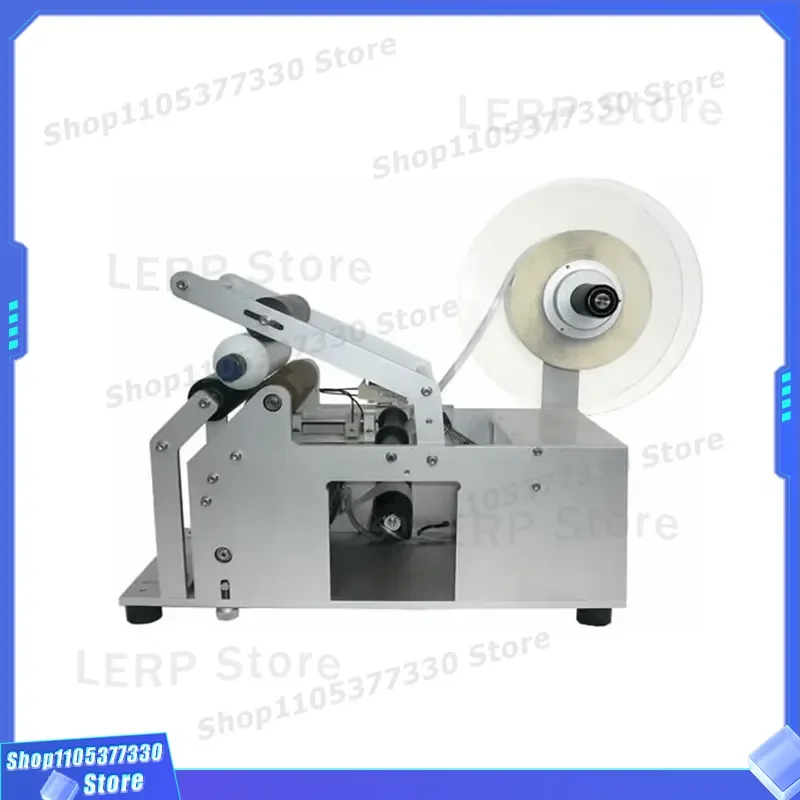 Semi Automatic Labeling Machine for Round Bottles Industrial Sticker Applicator Equipment High Precision Labeler Device Tool