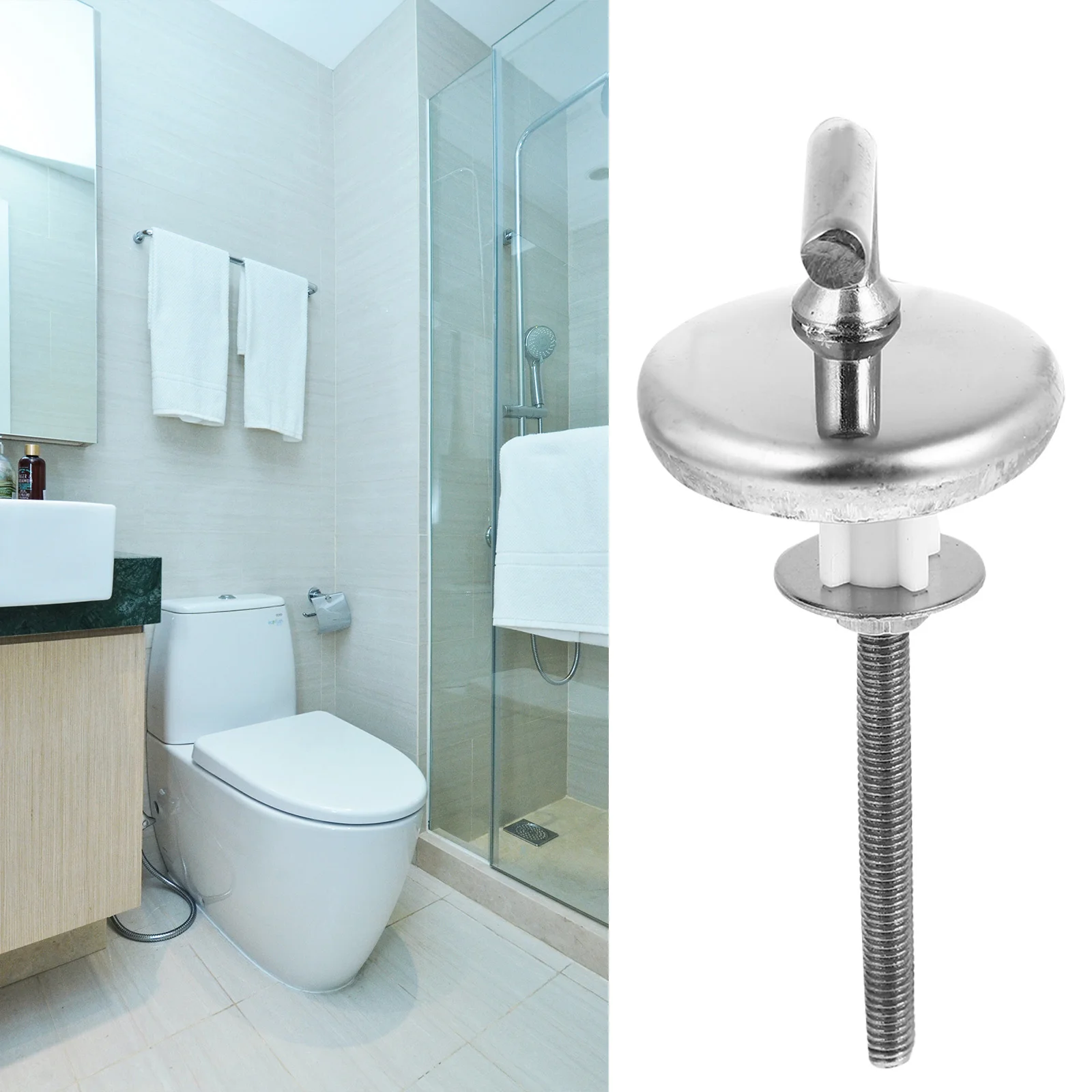 

2Pcs Toilet Seat Hinge Replacement Screws Durable Fastener for Home Toilet Lid Fixing Screws Easy Installation