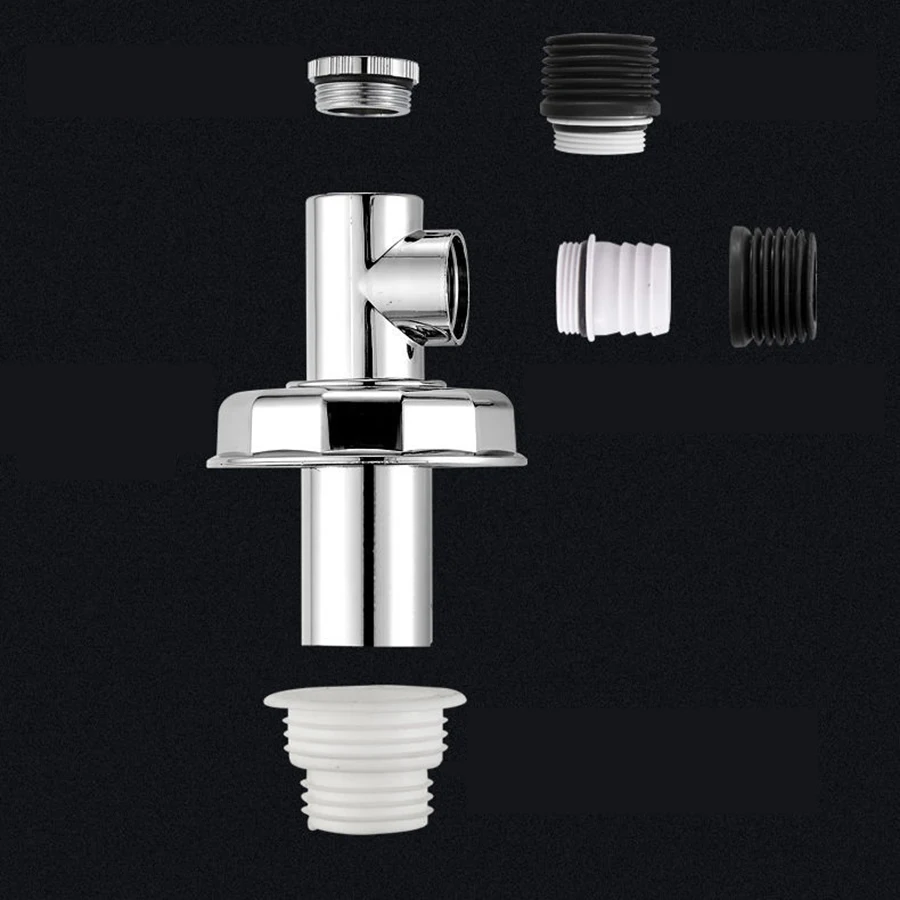 Washing machine floor drain three-way joint drainage pipe anti overflow water pipe universal anti odor cover floor drain joint