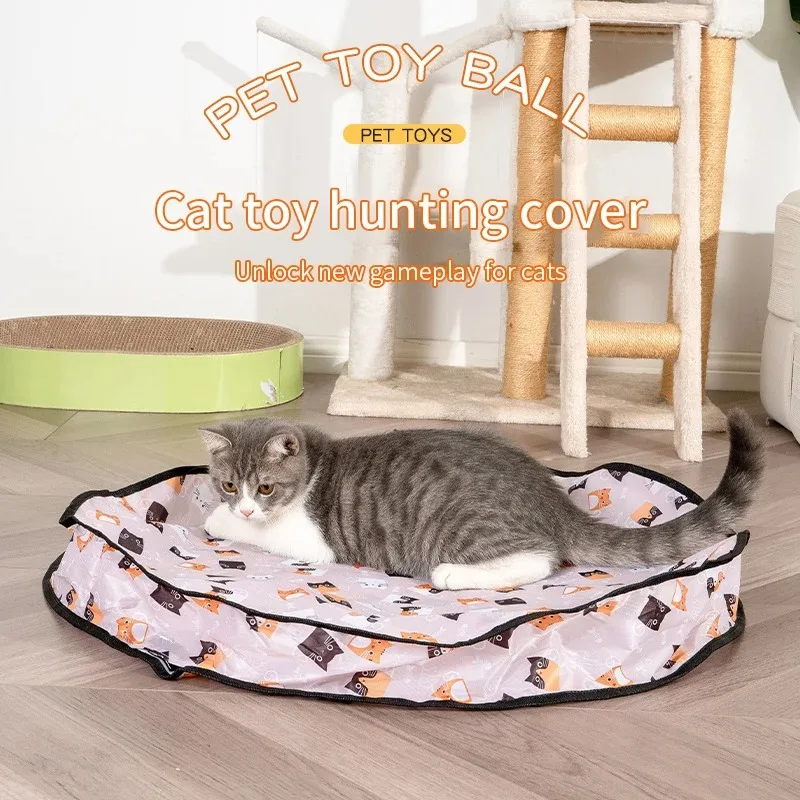 Juguete Interactivo para Gatos, Pelota de Rollo Rápido en Bolsa, Juguete para Gatitos con Activación por Movimiento, Juguete Interactivo para Gatos de Interior