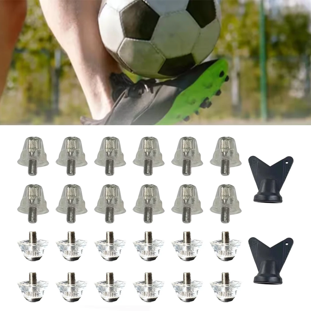 12pcs Soccer Shoe Replacement Cleat Kit With M5 Screws In 15mm/18mm/13mm/16mm Football Shoe Nails Accessories